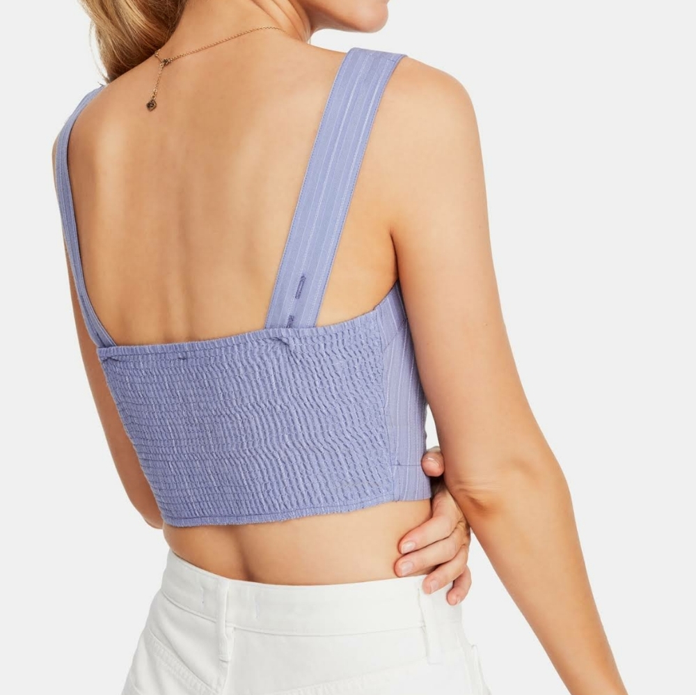 Medium Free People Perfectly Striped Crop Top - Picture 5 of 8